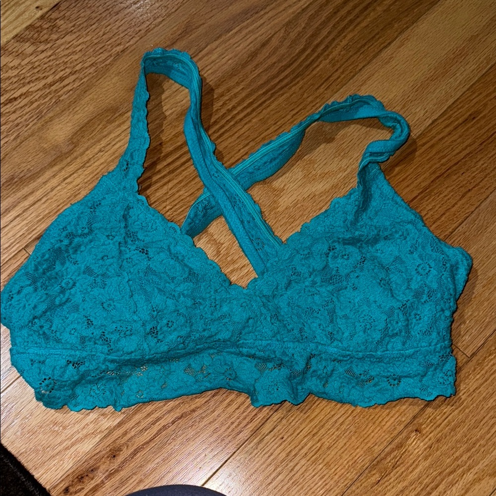 Aerie Teal Lace Bralette